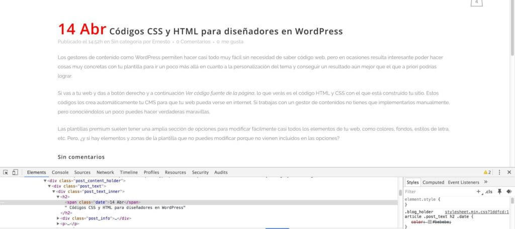 Codigo html para web