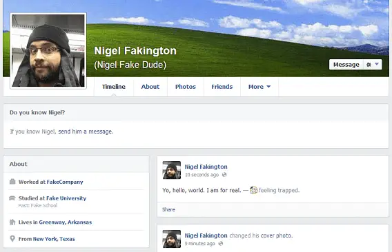 Como saber si un perfil de facebook es falso