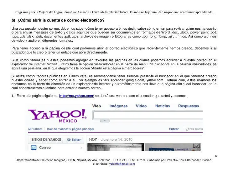 Correo yahoo mexico entrar