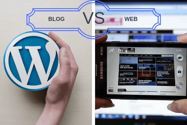 ¿cuál es la diferencia entre un blog y una página web?