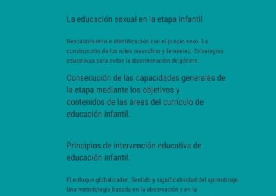 ¿cuáles son los principios de la educación infantil?