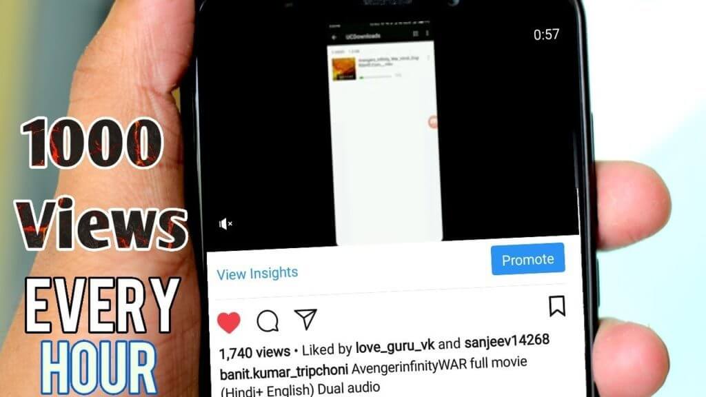 Get views on instagram video