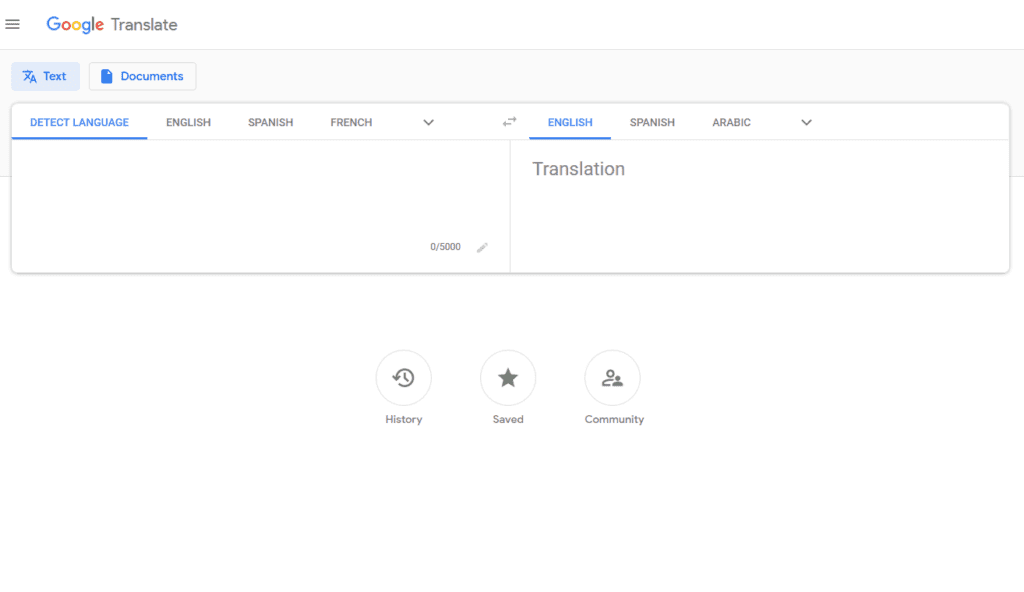 Google translate to german