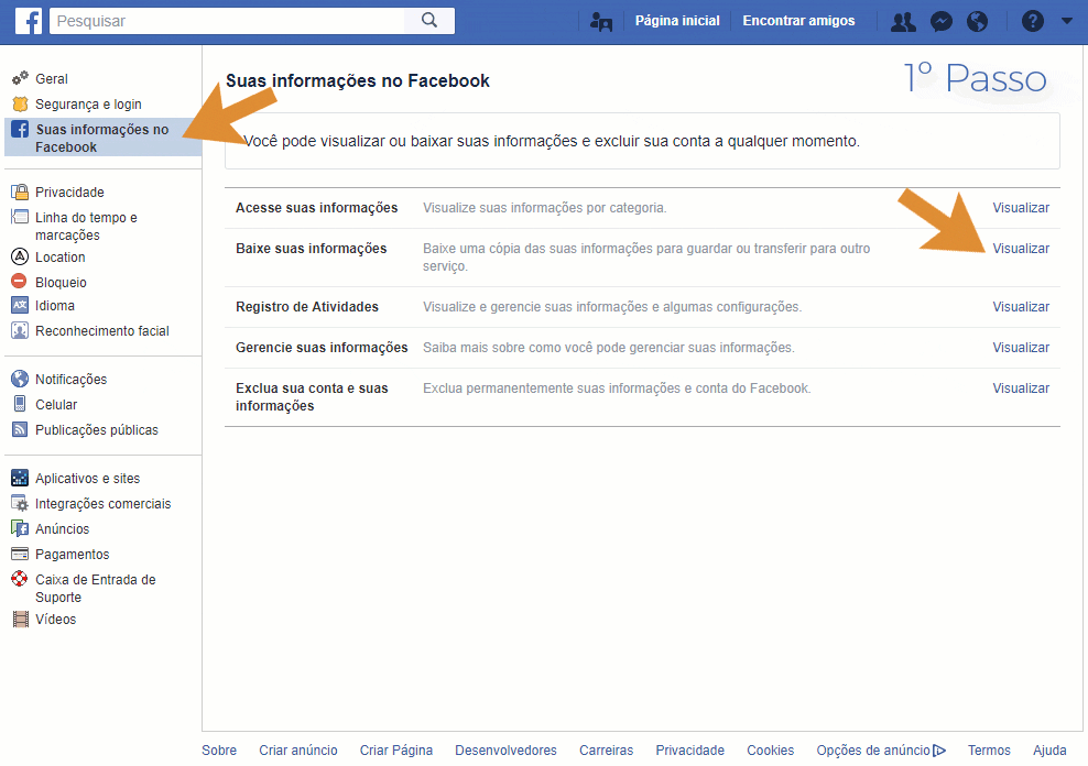 Migrar perfil a pagina facebook