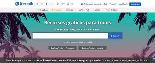 Pagina de vectores gratis