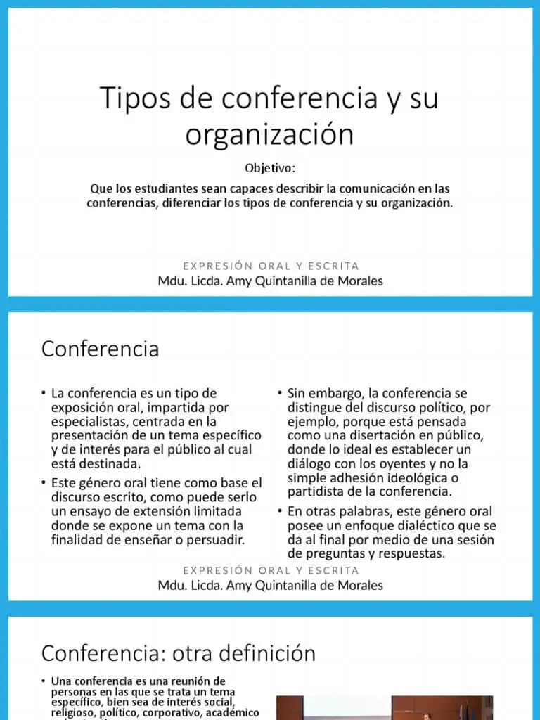 ¿qué es la conferencia dialogada?