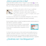¿qué es un blog en español?