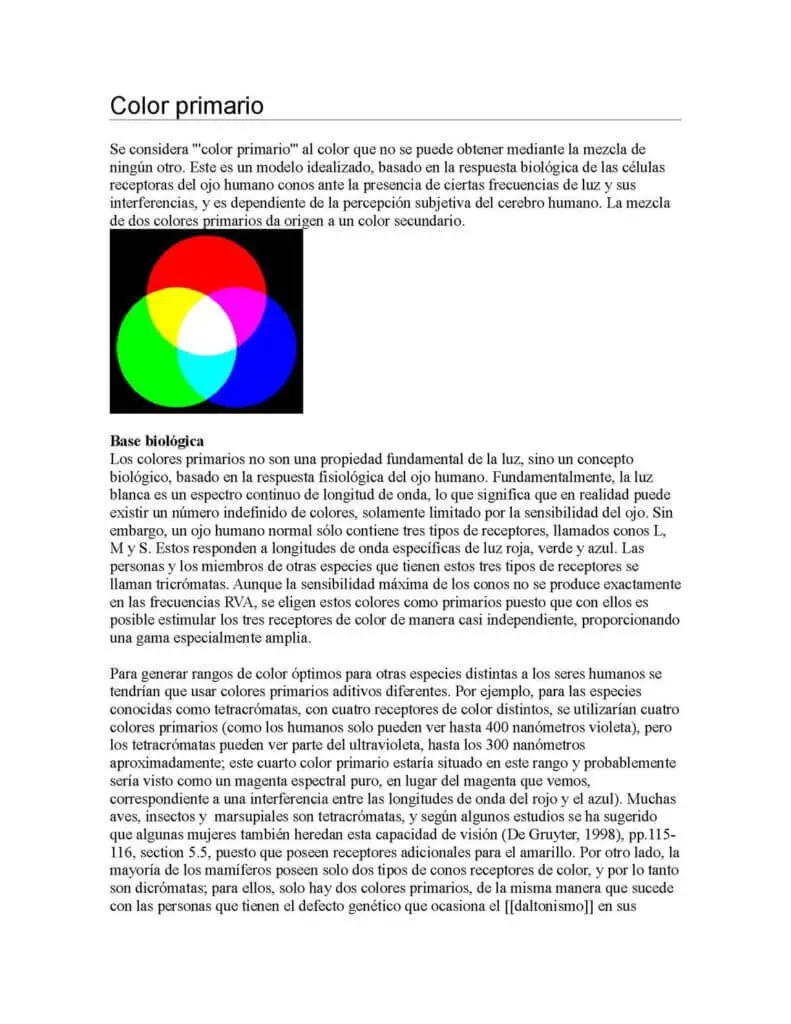 ¿qué es un color primario según el modelo cmyk?