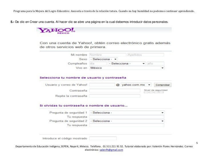 Yahoo com mx correo gratis mexico