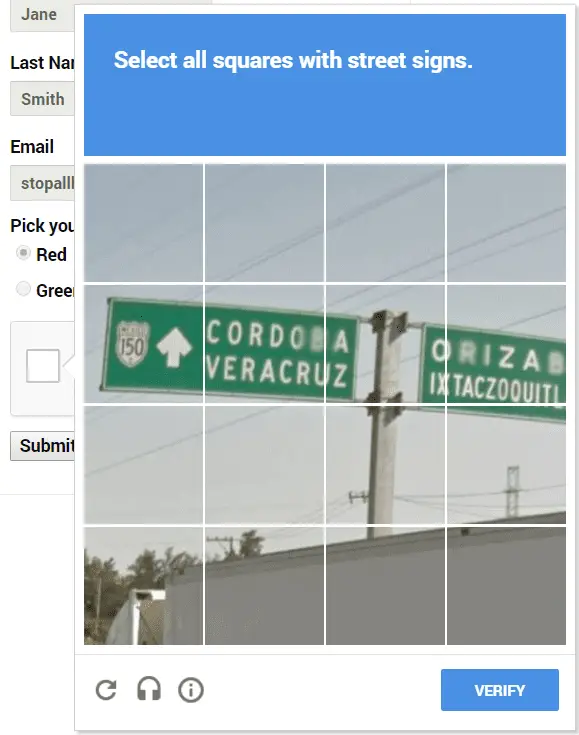 ¿cómo eliminar el código captcha?