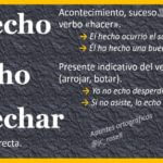 ¿cómo es echar o hechar?