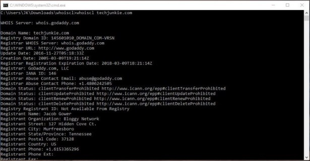 ¿cómo se usa el comando whois?