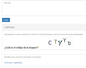 ¿cuál es el código captcha?