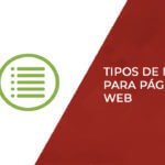 ¿cuáles son los elementos principales del menú web?