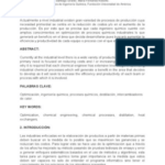 ¿qué es optimización en ingeniería de procesos?