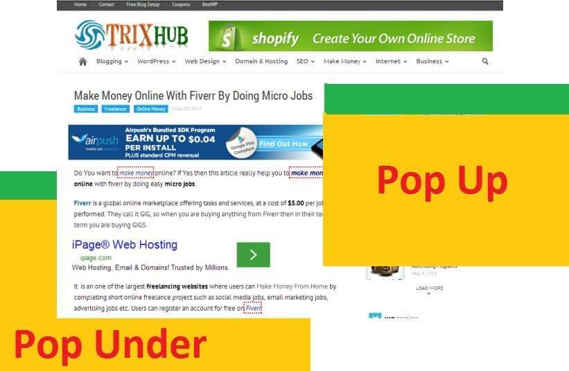¿qué es un pop up en publicidad?