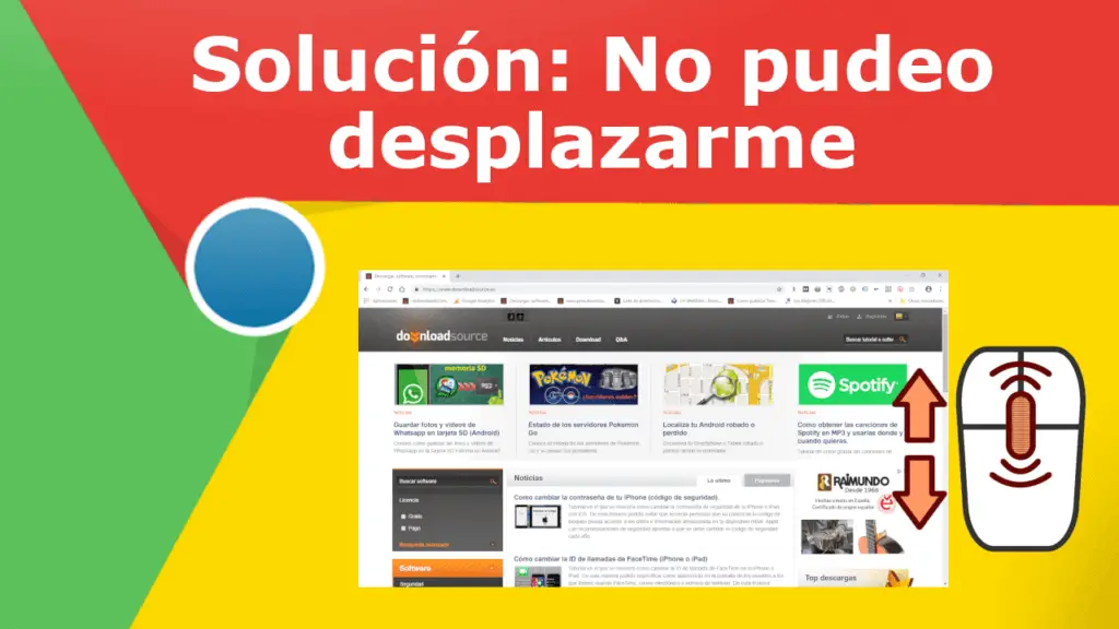 ¿qué significa scroll hacia abajo?