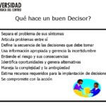 ¿quién es el decisor en la toma de decisiones?