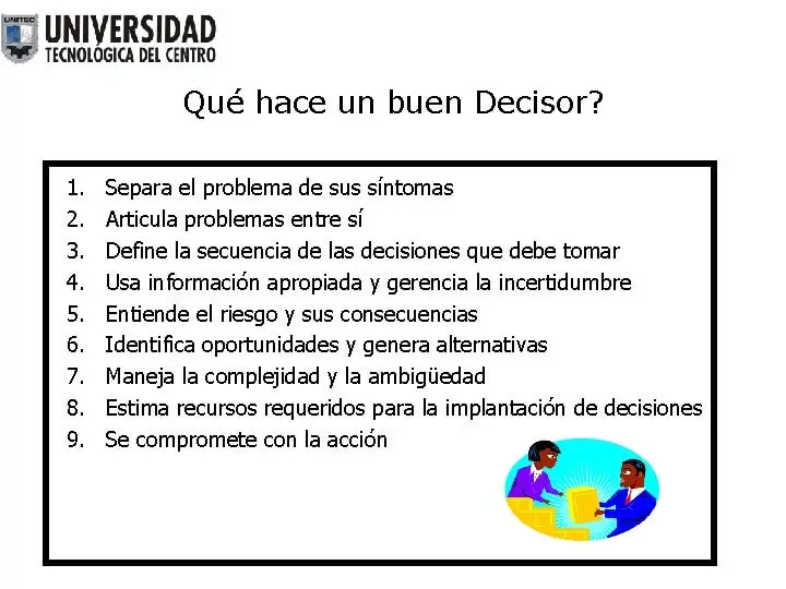 ¿quién es el decisor en la toma de decisiones?