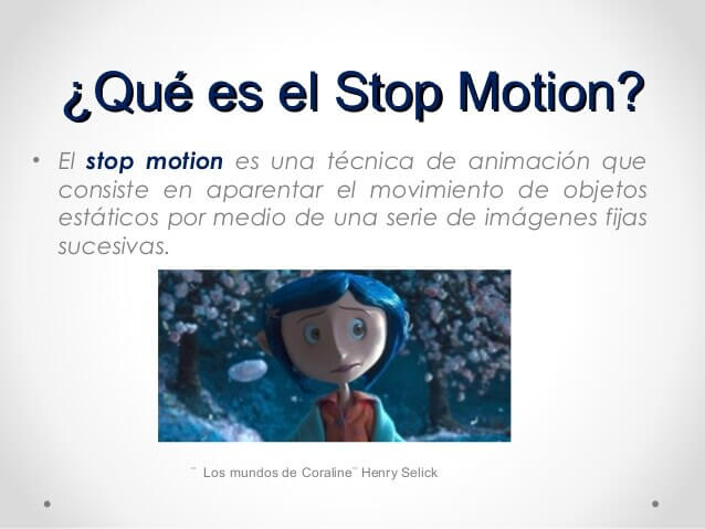 Tecnicas de stop motion