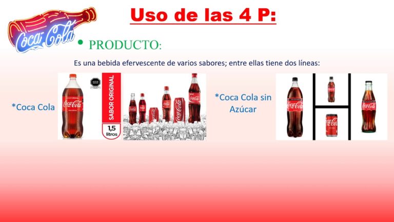 Marketing mix ejemplo de coca cola