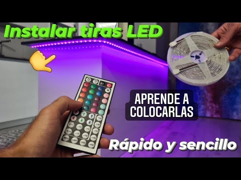 Como colocar luces led en una habitacion