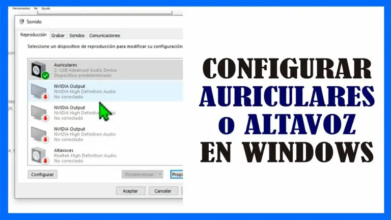 Como configurar auriculares en windows 10