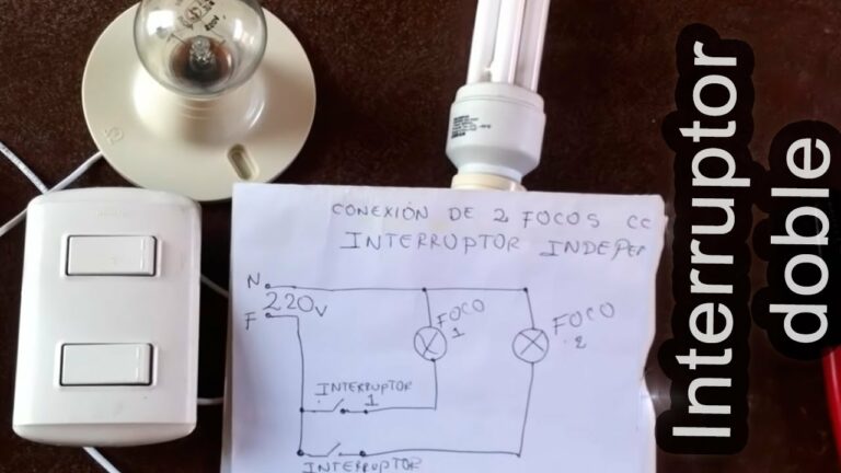 Como conectar un interruptor doble a dos lamparas