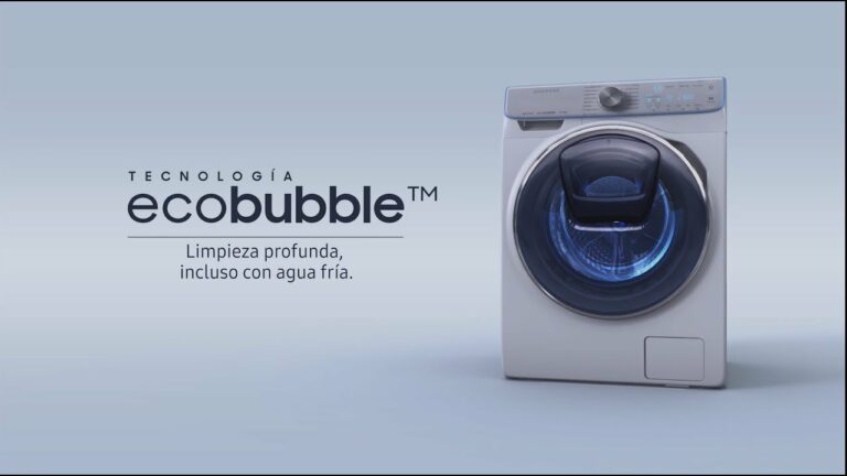 Como funciona lavadora samsung ecobubble