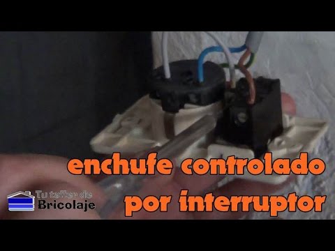 Como poner los cables en un enchufe con interruptor